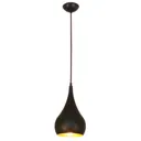 Menzel Solo hanging lamp onion brown/black 16 cm