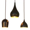 Menzel Solo hanging light, 3-bulb, long