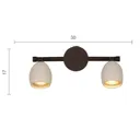 Menzel Provence matt wall light two-bulb