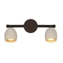 Menzel Provence matt wall light two-bulb