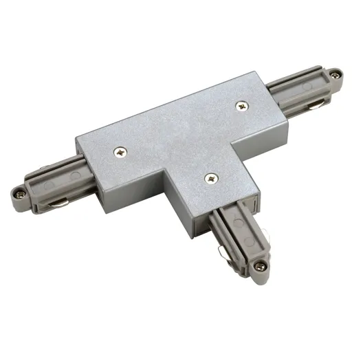 SLV T-connector one-circuit HV track right, silver