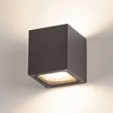 SLV Sitra Cube outdoor wall light, anthracite
