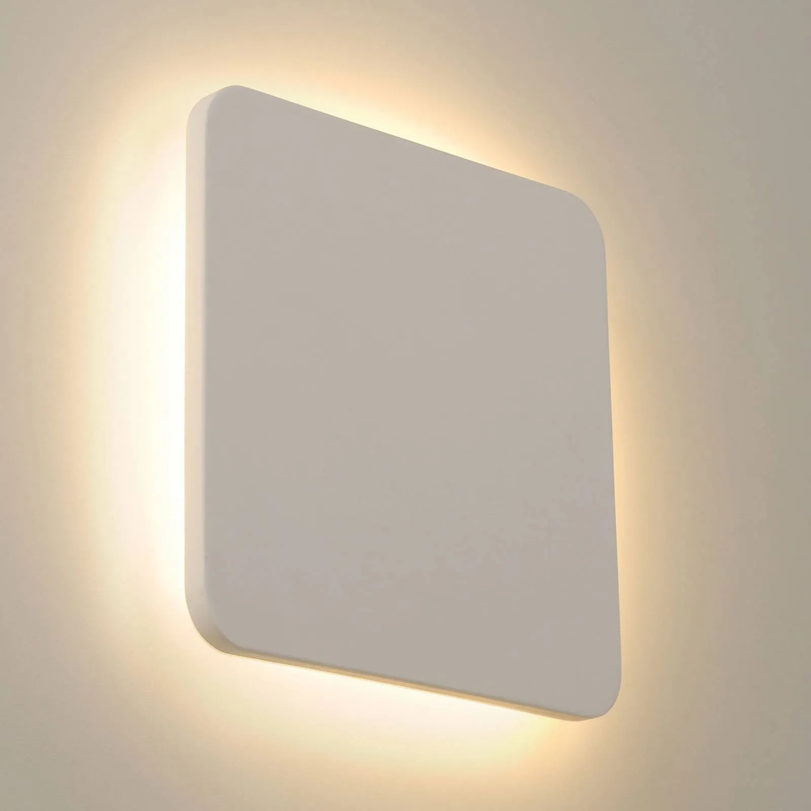 SLV Plastra LED wall light plaster angular 30x30cm
