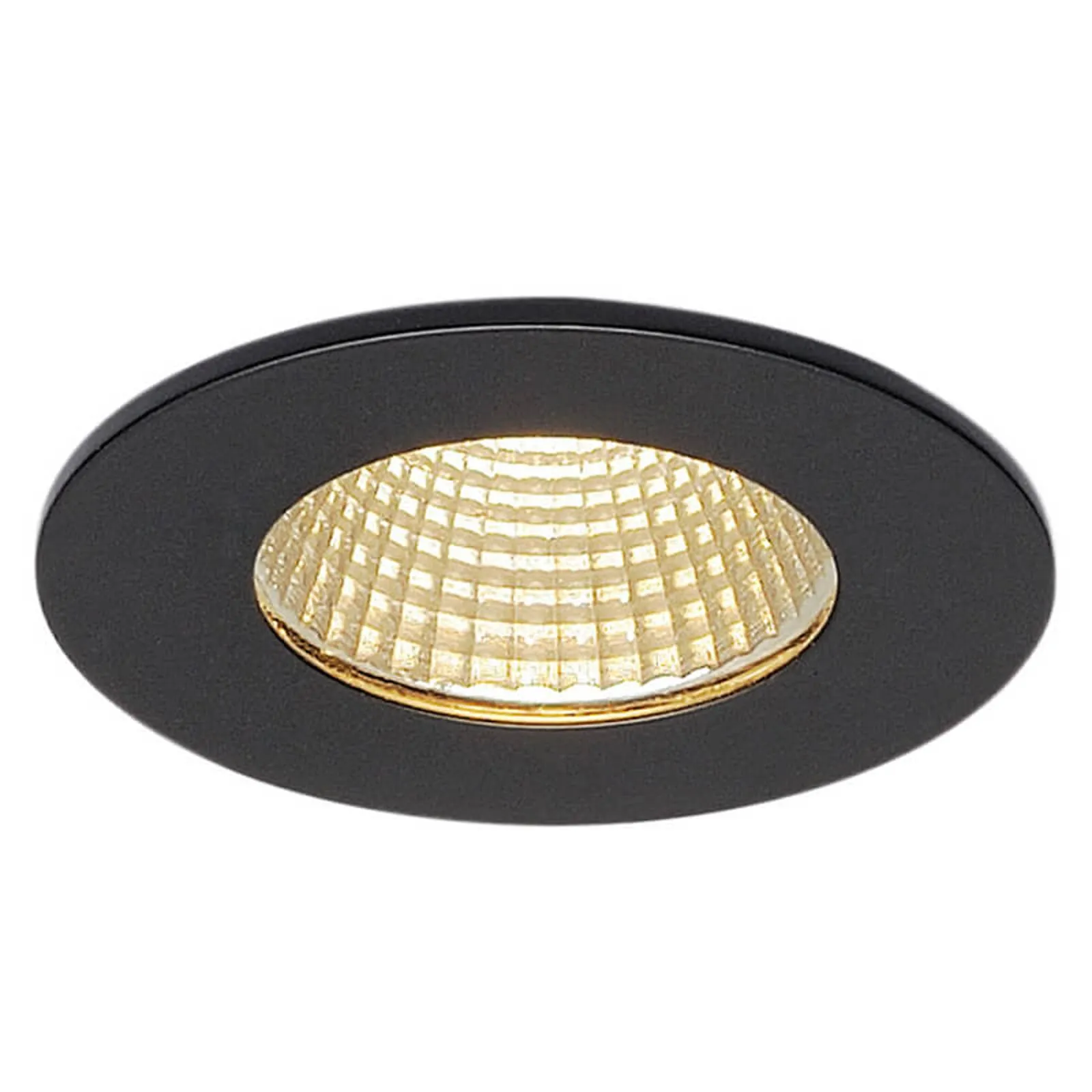 SLV Patta I LED recessed light, round, matt black