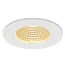 SLV Patta I LED recessed light, round, matt white