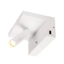 SLV Fido LED wall light 2 USB ports, dimmable