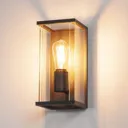 SLV Quadrulo outdoor wall lamp in a lantern shape
