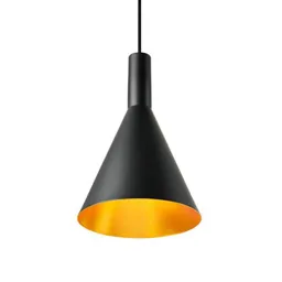 SLV Phelia hanging light black/gold, Ø 28 cm
