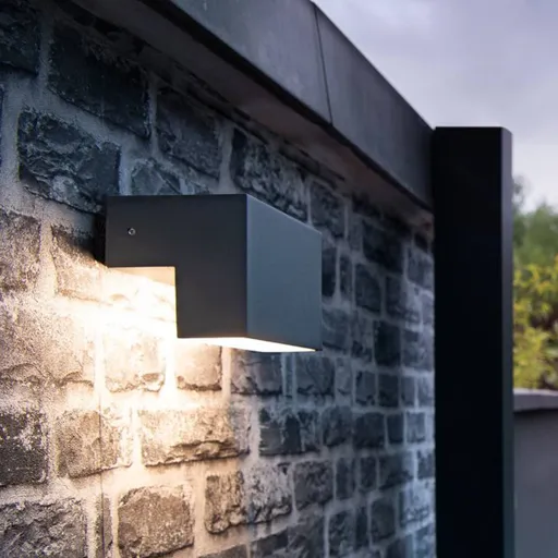 SLV L-Line Out outdoor wall lamp CCT, width 15cm