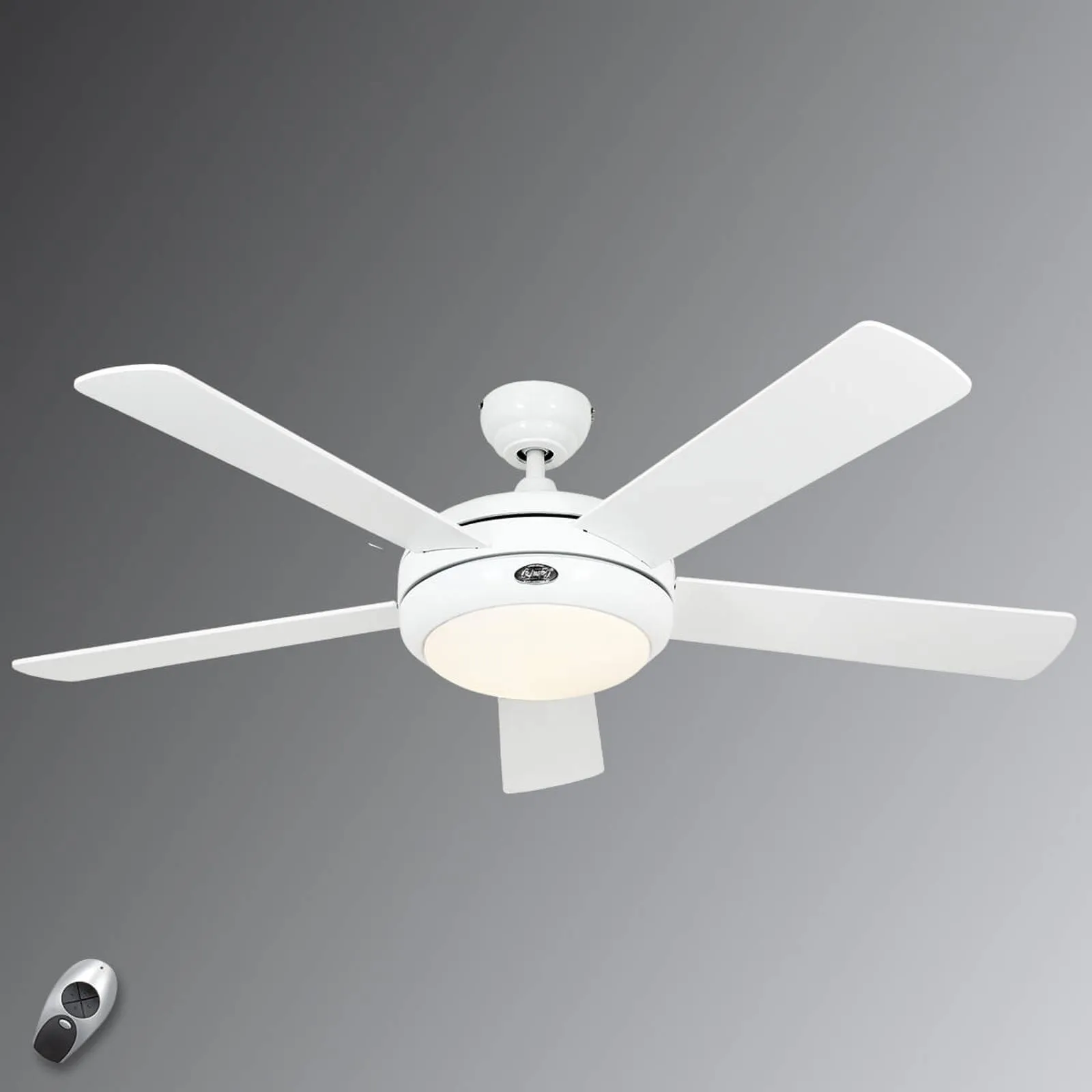 Illuminated ceiling fan Titanium white