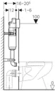 Geberit Delta Dual Flush Concealed Cistern