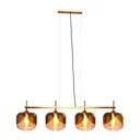 KARE Golden Goblet Quattro hanging lamp, 4-bulb