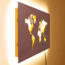 KARE Map LED wall light with cable and plug