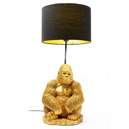 KARE Animal Monkey Gorilla table lamp, lampshade