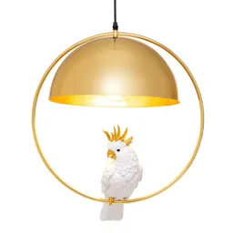 KARE Cockatoo hanging light with a cockatoo model