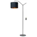 KARE Salotto floor lamp, height-adjustable