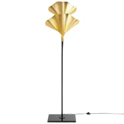KARE Gingko Due floor lamp with golden leaves