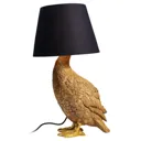 KARE Animal Duck table lamp, fabric lampshade