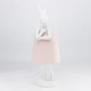 KARE Animal Rabbit table lamp white/pink
