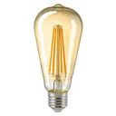 LED bulb E27 ST64 4.5 W filament rustic gold