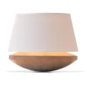 Kjell - table lamp with linen lampshade, cream