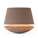 Oak wood and linen - table light Kjell, iron
