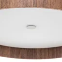 Lara wood - LED ceiling light, walnut 55 cm