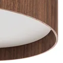 Lara wood - LED ceiling light, walnut 55 cm