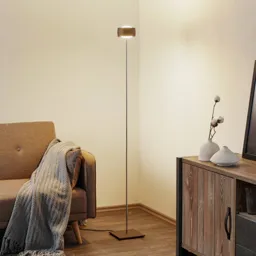 LED floor lamp Grace w. gesture control, espresso