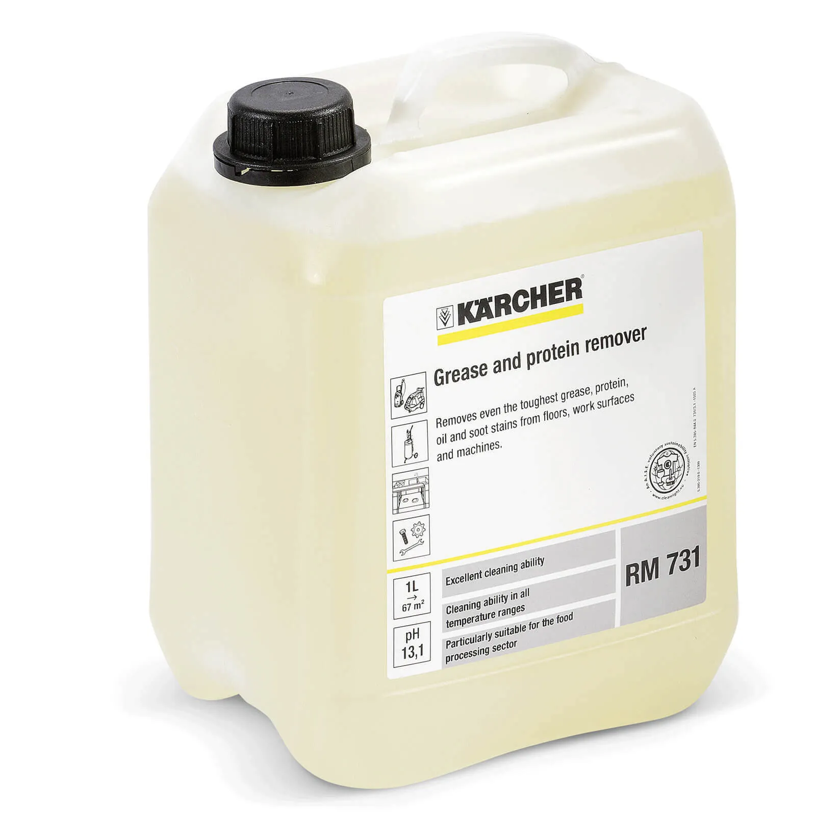 Karcher RM 731 PressurePro Grease and Protein Remover Detergent - 5l
