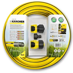 Karcher Pressure Washer Hose Connection Kit - 3/4" / 19mm, 10m, Yellow & Black