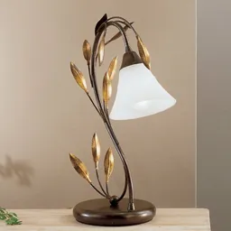 Curved table lamp CAMPANA