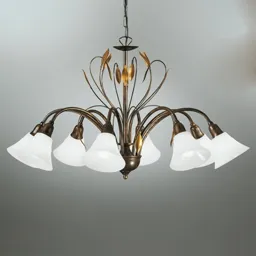 Five-bulb elegant hanging light CAMPANA