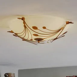 Ceiling light Foglie, 46 cm, two-bulb