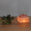 Petite Cube - luminous LED salt crystal bowl