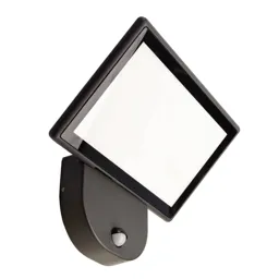 Alkes L LED outdoor wall light with sensor, 30 cm