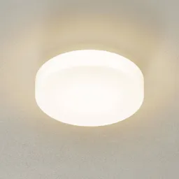 BEGA 34287 glass LED ceiling lamp DALI 3000K Ø34cm
