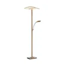 B-Leuchten Duo LED floor lamp with dimmer, wood