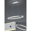 B-Leuchten Delta LED hanging light, matt aluminium