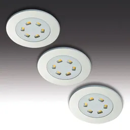LED recessed light R 55 in set of three