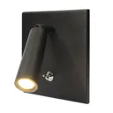 BL1-LED reading light, recessed/surface, steel
