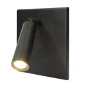 BL1-LED reading light, recessed/surface, steel