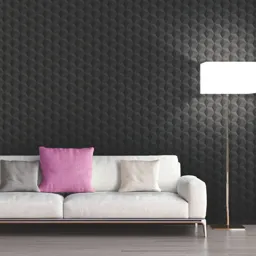 As Creation Life 4 Grey Geometric Glitter effect Textured Wallpaper