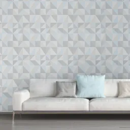 Bjorn Multicolour Geometric 3D effect Textured Wallpaper