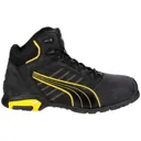 Puma Mens Safety Amsterdam Mid Safety Boots - Black, Size 6