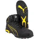 Puma Mens Safety Amsterdam Mid Safety Boots - Black, Size 6.5