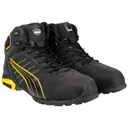 Puma Mens Safety Amsterdam Mid Safety Boots - Black, Size 6.5