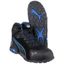 Puma Mens Safety Rio Mid Safety Boots - Black, Size 6.5