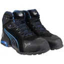 Puma Mens Safety Rio Mid Safety Boots - Black, Size 6.5