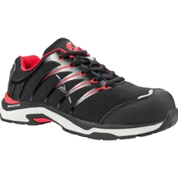 Albatros Twist Low Lace Up Safety Shoe - Black / Red, Size 6.5